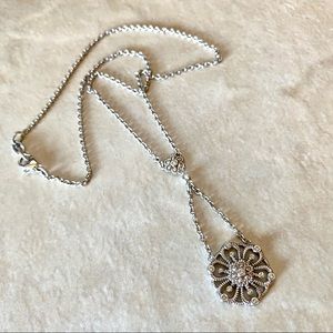 Judith Ripka Diamond Sterling Silver Necklace
